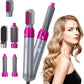 5 in 1 Multifunctional Hair Dryer Styling Tool, Detachable 5-in-1 Multi-Head Hot Air Comb, The Negative Ion Automatic Suction Hair Curler