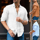 Men's Loose Popular Solid Color White Shirt