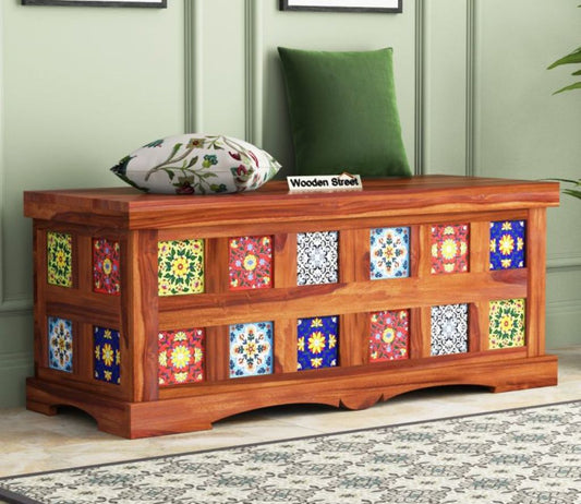 Decorated Wooden Sofa