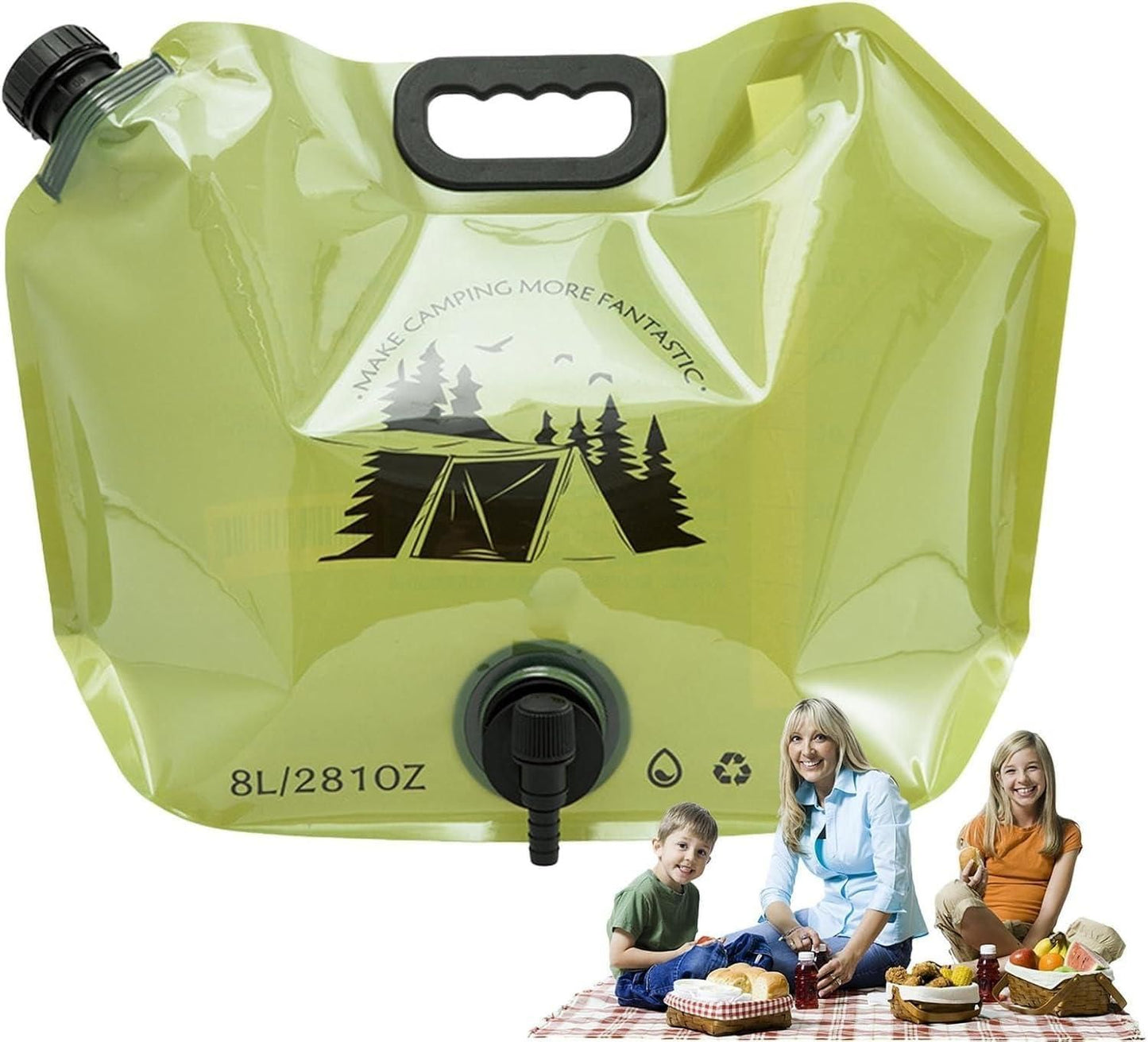 8L Large Capacity Camping Water Bag