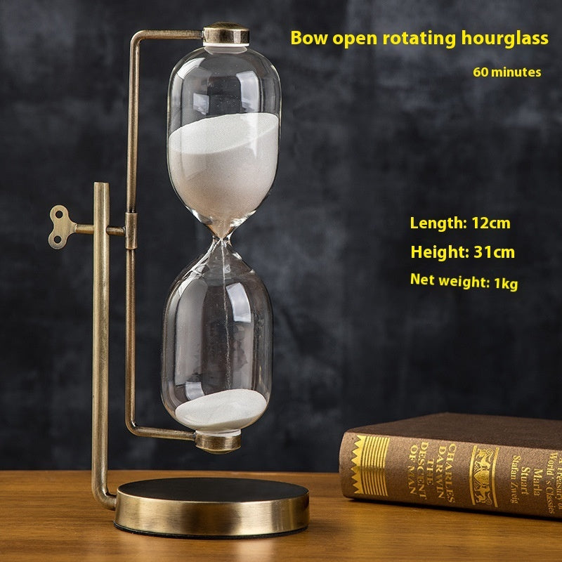 Creative Wooden Hourglass Timer 15 Minutes Desk Study Room Decoration