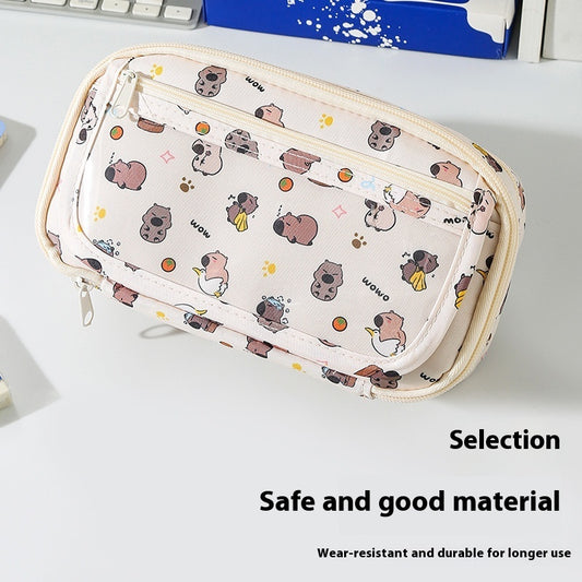 Cute Cartoon Large Capacity Good-looking Children Stationery Pencil Case