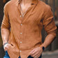 Men's Loose Popular Solid Color White Shirt